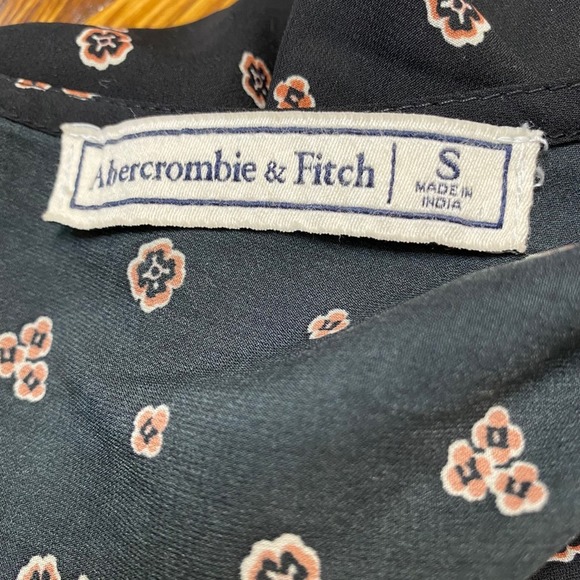 Abercrombie & Fitch Black and Orange Long Sleeve Dress - Picture 7 of 8